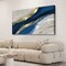 Abstract Canvas Wall Art for Living room Office Bedroom Golden Blue Wall Art